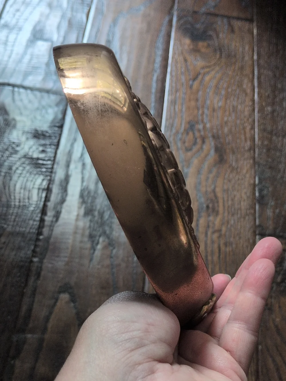 Vintage copper checkered